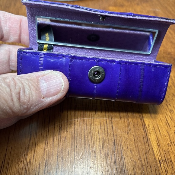 Vintage EEL Skin Coin Purse And Lipstick Case Made In Korea - Picture 15 of 16